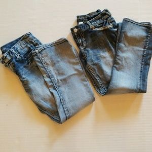 2 pair EUC Maurices bootcut size 12 jeans